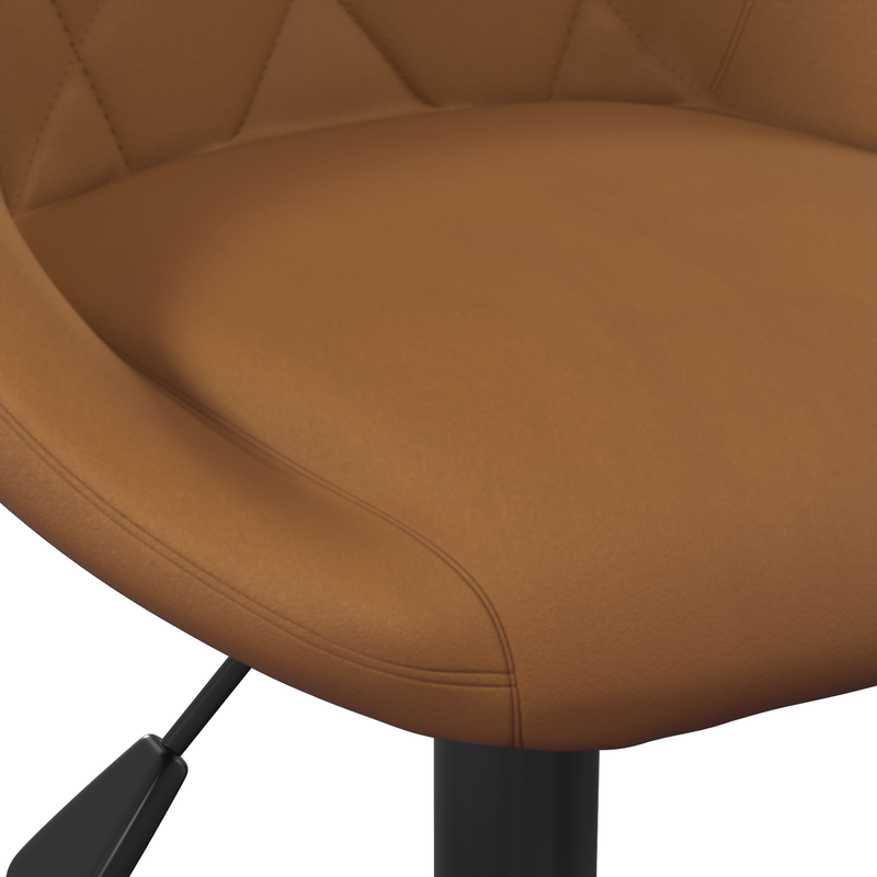 vidaXL Forgatható Étkezőszékek 2 pcs Barna 46 x 44 x 77.5 cm Műbőr