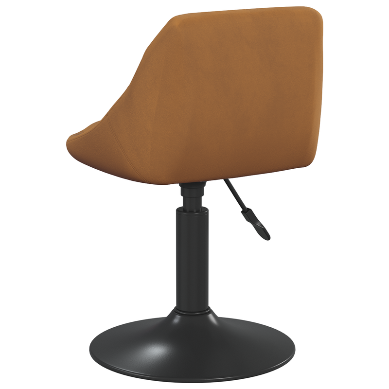 vidaXL Forgatható Étkezőszékek 2 pcs Barna 46 x 44 x 77.5 cm Műbőr