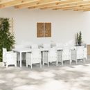 vidaXL Kerti Asztal Fehér 350 x 100 x 74 cm polirattan