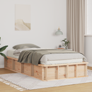 vidaXL Ágykeret Barna 80 x 200 cm Tömör fenyőfa