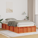 vidaXL Ágykeret Faggyú barna 90 x 190 cm Tömör fenyőfa