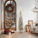 vidaXL Mű karácsonyfa 300 LED-del Zöld 180 cm PVC, acél és műanyag