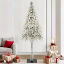 vidaXL Karácsonyfa 300 LED-del állvánnyal Fehér 210 cm PE és Acél