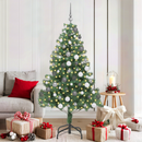 vidaXL Karácsonyfa 300 LED-del állvánnyal Zöld 180 cm PVC