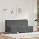 vidaXL Karfa Nélküli Modularis Kanapé Egység 3 pcs Sötétszürke