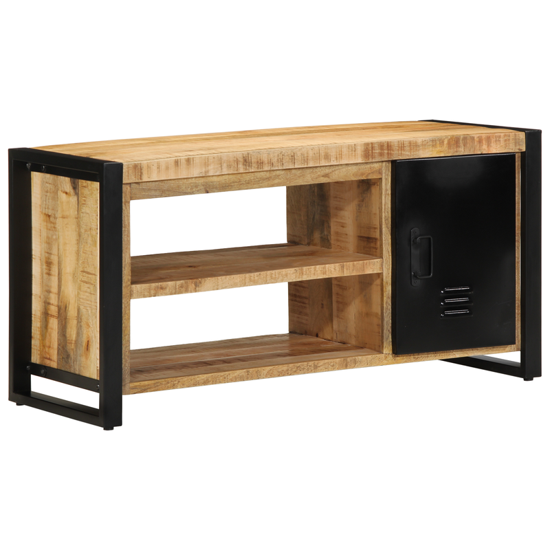 vidaXL Cipőpad Barna 100 x 40 x 50 cm Tömör mangófa
