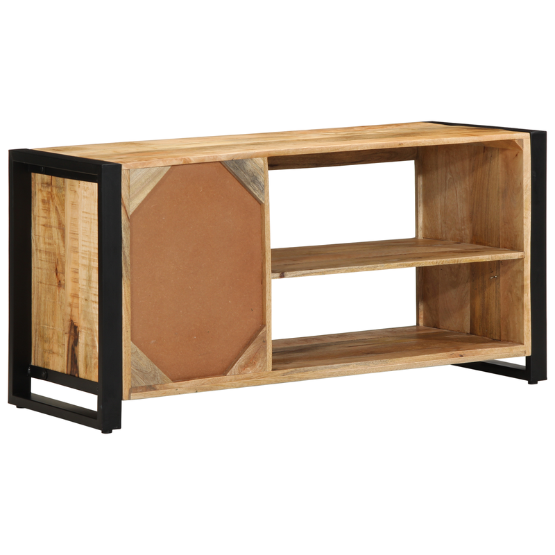 vidaXL Cipőpad Barna 100 x 40 x 50 cm Tömör mangófa