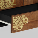 vidaXL Magasfiú Barna 60 x 33 x 100 cm Tömör Mangófát