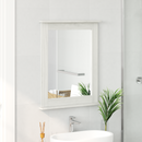 vidaXL Tükör tükörrel VIGO Antik fehér 55,5 x 5 x 70 cm Tömör fenyőfa