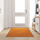vidaXL Ajtószőnyeg Narancs és Fekete 120 x 250 cm Poliamid és PVC