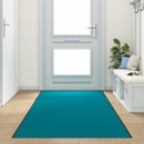 vidaXL Ajtószőnyeg Cián és Fekete 120 x 350 cm 100% Poliamid