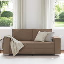 vidaXL Kétszemélyes kanapé Cappuccino 180 cm Műbőr