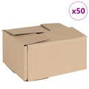 vidaXL Hajtható doboz 50 pcs Természetes 20 x 15 x 10 cm Karton