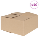 vidaXL Hajtható doboz 50 pcs Természetes 30 x 30 x 15 cm Karton