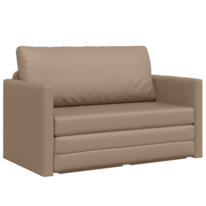 vidaXL Kanapéágy Cappuccino 124 x 71 x 78 cm Mübőr