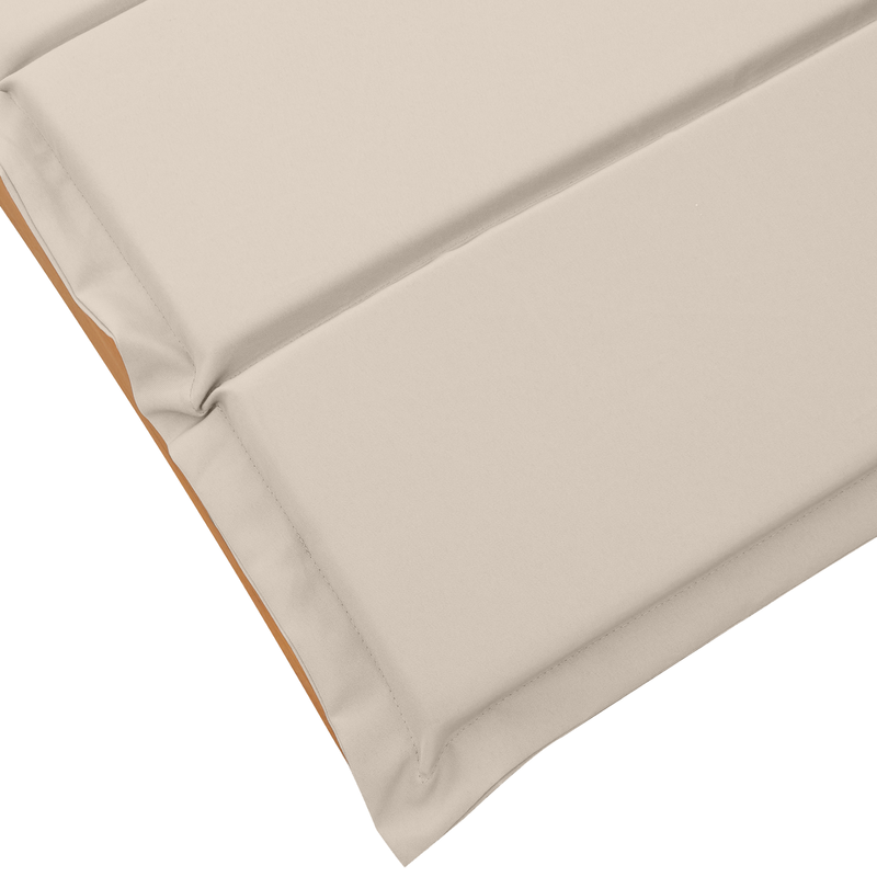 vidaXL Napozóágy párnával 2 pcs Fehér 184 x 55 x 64cm Tömör akácfa
