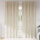 vidaXL Sötétítő függönyök 2 pcs Krém 140 x 245 cm Bársony