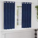 vidaXL Sötétítő függönyök 2 pcs Sötét kék 140 x 175 cm Bársony