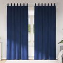 vidaXL Sötétítő függönyök 2 pcs Sötét kék 140 x 260 cm Bársony