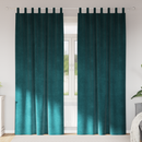 vidaXL Sötétítő függönyök 2 pcs Sötétzöld 140 x 260 cm Bársony