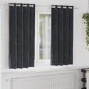 vidaXL Sötétítő függönyök 2 pcs Sötétszürke 140 x 175 cm Bársony