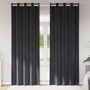 vidaXL Sötétítő függönyök 2 pcs Sötétszürke 140 x 260 cm Bársony