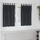 vidaXL Sötétítő függönyök 2 pcs Sötétszürke 140 x 140 cm Bársony