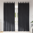 vidaXL Sötétítő függönyök 2 pcs Sötétszürke 140 x 225 cm Bársony