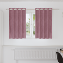 vidaXL Sötétítő függönyök 2 pcs Sötét rózsaszín 140 x 140 cm Bársony