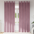 vidaXL Sötétítő függönyök 2 pcs Sötét rózsaszín 140 x 260 cm Bársony