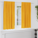 vidaXL Sötétítő függönyök 2 pcs Mustár sárga 140 x 175 cm Bársony