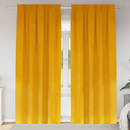 vidaXL Sötétítő függönyök 2 pcs Mustár sárga 140 x 225 cm Bársony