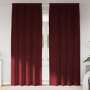 vidaXL Sötétítő függönyök 2 pcs Bordó 140 x 225 cm Bársony