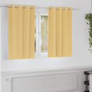 vidaXL Fekete Függöny Gyűrűkkel 2 pcs Bézs 140 x 140 cm Poliészter