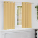 vidaXL Fekete Függöny Gyűrűkkel 2 pcs Bézs 175 x 140 cm Poliészter