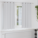 vidaXL Fekete Függöny Gyűrűkkel 2 pcs Halvány szürke 175 x 140 cm