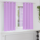 vidaXL Fekete Függöny Gyűrűkkel 2 pcs Lila 175 x 140 cm Poliészter