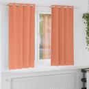 vidaXL Fekete Függöny Gyűrűkkel 2 pcs Terrakotta 175 x 140 cm