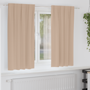 vidaXL Fekete Függöny Gyűrűkkel 2 db Tópszínű 175 x 140 cm Poliészter