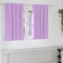 vidaXL Fekete Függöny Gyűrűkkel 2 pcs Lila 140 x 140 cm Poliészter