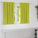 vidaXL Fekete Függöny Gyűrűkkel 2 pcs Zöld 140 x 140 cm Poliészter