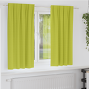 vidaXL Fekete Függöny Gyűrűkkel 2 pcs Zöld 175 x 140 cm Poliészter