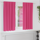 vidaXL Fekete Függöny Gyűrűkkel 2 pcs Élénk rózsaszín 175 x 140 cm