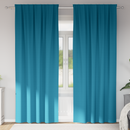 vidaXL Fekete Függöny Gyűrűkkel 2 pcs Türkiz 225 x 140 cm Poliészter