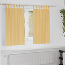 vidaXL Fekete Függöny Gyűrűkkel 2 pcs Bézs 140 x 140 cm Poliészter