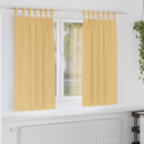 vidaXL Fekete Függöny Gyűrűkkel 2 pcs Bézs 175 x 140 cm Poliészter