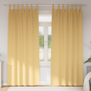vidaXL Fekete Függöny Gyűrűkkel 2 pcs Bézs 260 x 140 cm Poliészter