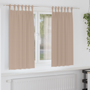 vidaXL Fekete Függöny Gyűrűkkel 2 db Tópszínű 175 x 140 cm Poliészter