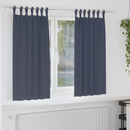 vidaXL Fekete Függöny Gyűrűkkel 2 pcs Antracit 175 x 140 cm Poliészter