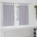 vidaXL Fekete Függöny Gyűrűkkel 2 pcs Fém Szürke 140 x 140 cm